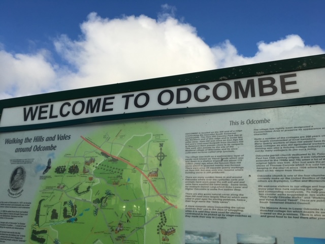 welcome to odcombe village sign
